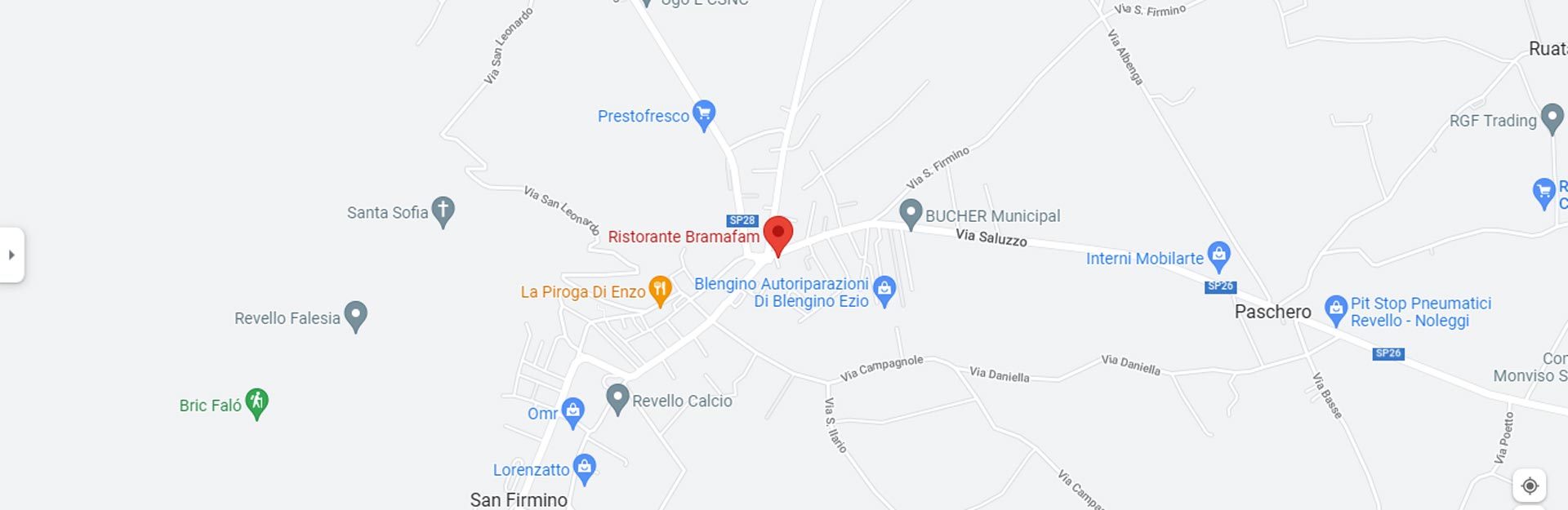 google maps ristorante del bramafam Revello